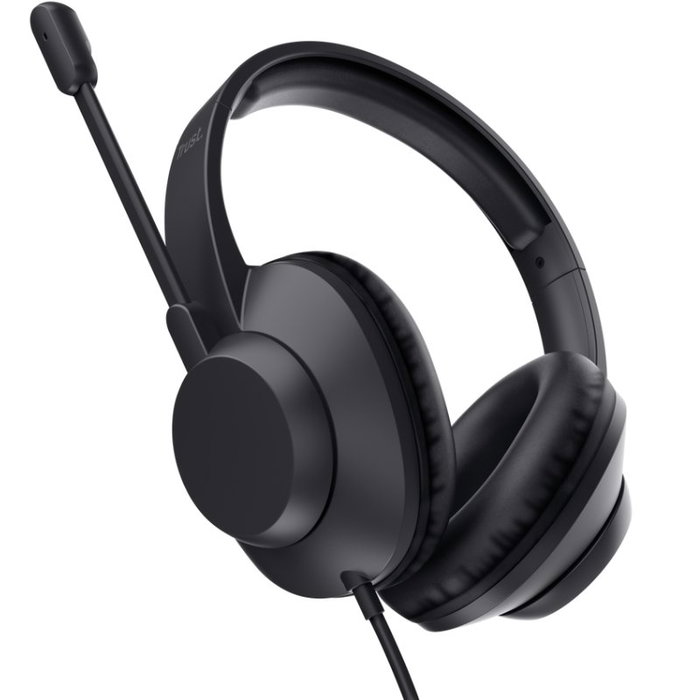 Trust Ayda Max Auriculares Circumaurales con Micrófono USB Negro